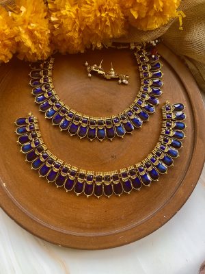 Palakka Blue Stone Necklace VARIN01139