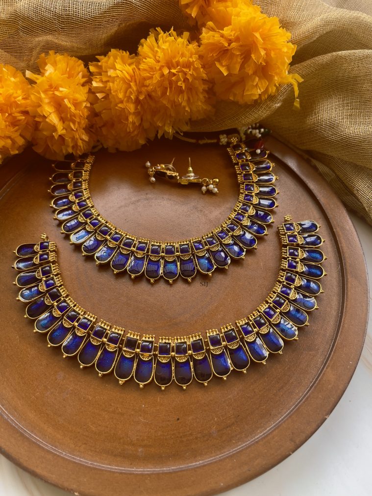 Palakka Blue Stone Necklace VARIN01139