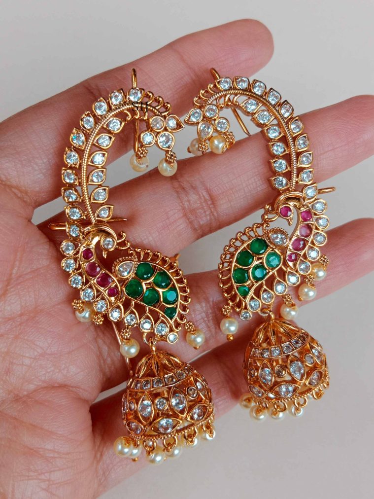 Peacock Ear Cuffs SPAIE02461
