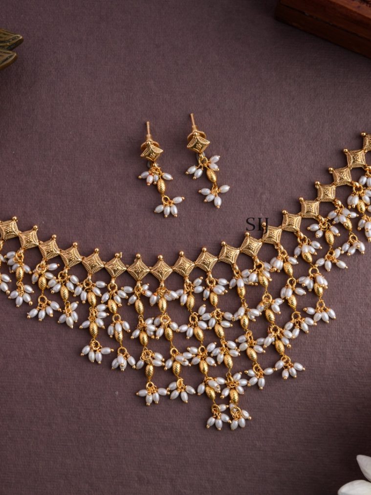 Pearl Guttapusalu Necklace AJPIN03322