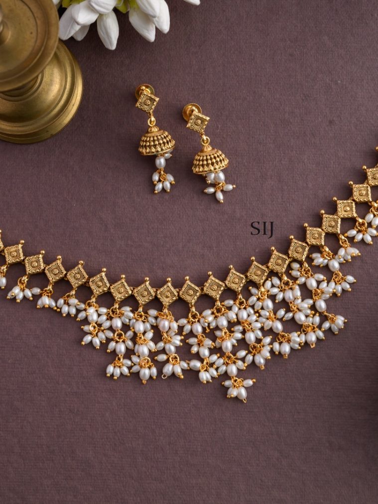 Pearl Guttapusalu Necklace AJPIN03323
