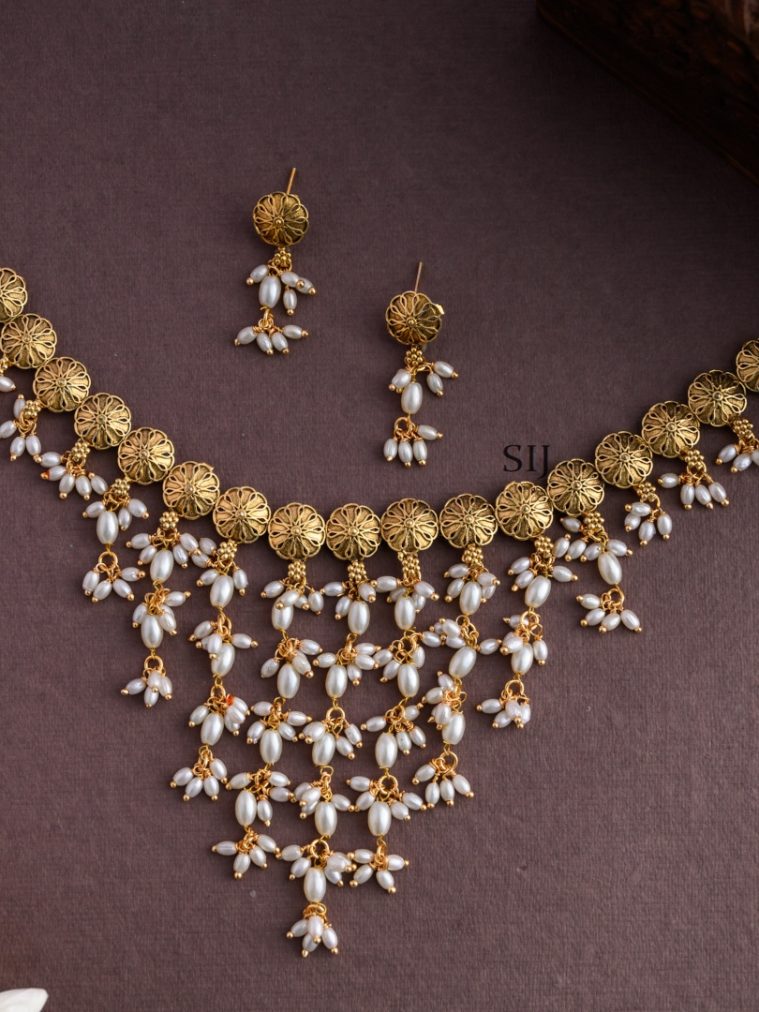 Pearl Guttapusalu Necklace AJPIN03325