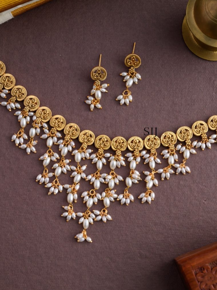 Pearl Guttapusalu Necklace AJPIN03327