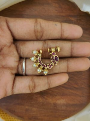 Ruby Nose Ring AJPIPN03242
