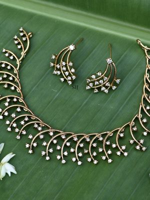 White Stone Necklace ACCIN02358