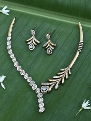 White Stone Necklace ACCIN02361