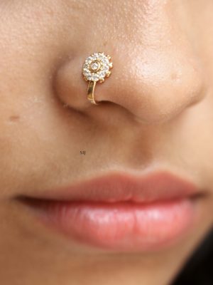White Stones Nose Pin ACCIPN02379