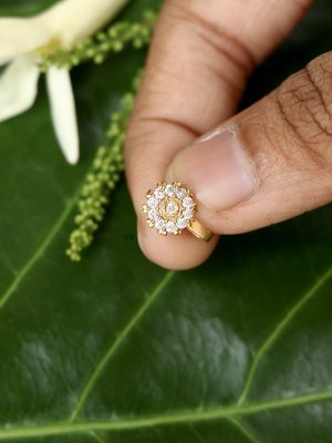 White Stones Nose Pin ACCIPN02379