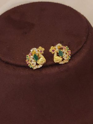 Antique Peacock Attigai Necklace ABDIN02179