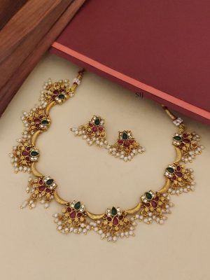 Kemp Lotus Guttapusalu Necklace ABDIN02181