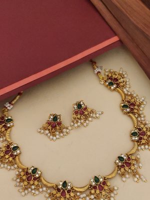 Kemp Lotus Guttapusalu Necklace ABDIN02181