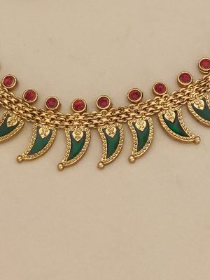 Hand Painted Palakka Necklace ABDIN02182