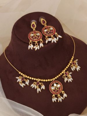 Ruby Kemp Guttapusalu Hasli Necklace ABDIN02183