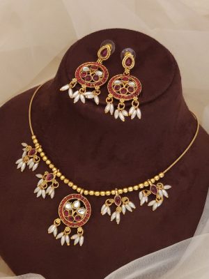Ruby Kemp Guttapusalu Hasli Necklace ABDIN02183