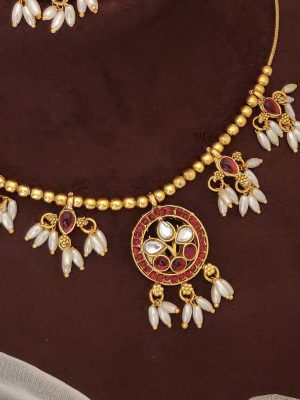 Ruby Kemp Guttapusalu Hasli Necklace ABDIN02183