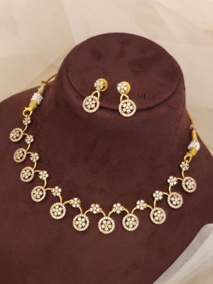White Stone Necklace ABDIN02185