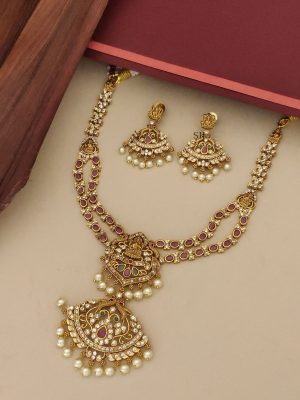 Lakshmi Ruby Layered Necklace ABDIN02188