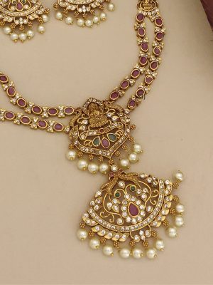 Lakshmi Ruby Layered Necklace ABDIN02188