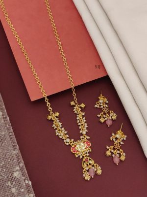 Antique Polki Kundan Pendant Chain ABDIPC02195