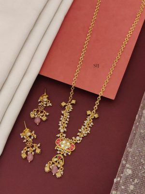 Antique Polki Kundan Pendant Chain ABDIPC02195