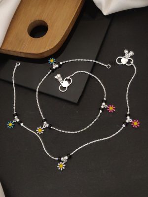 Silver Plated Anklets ABDIAN02215