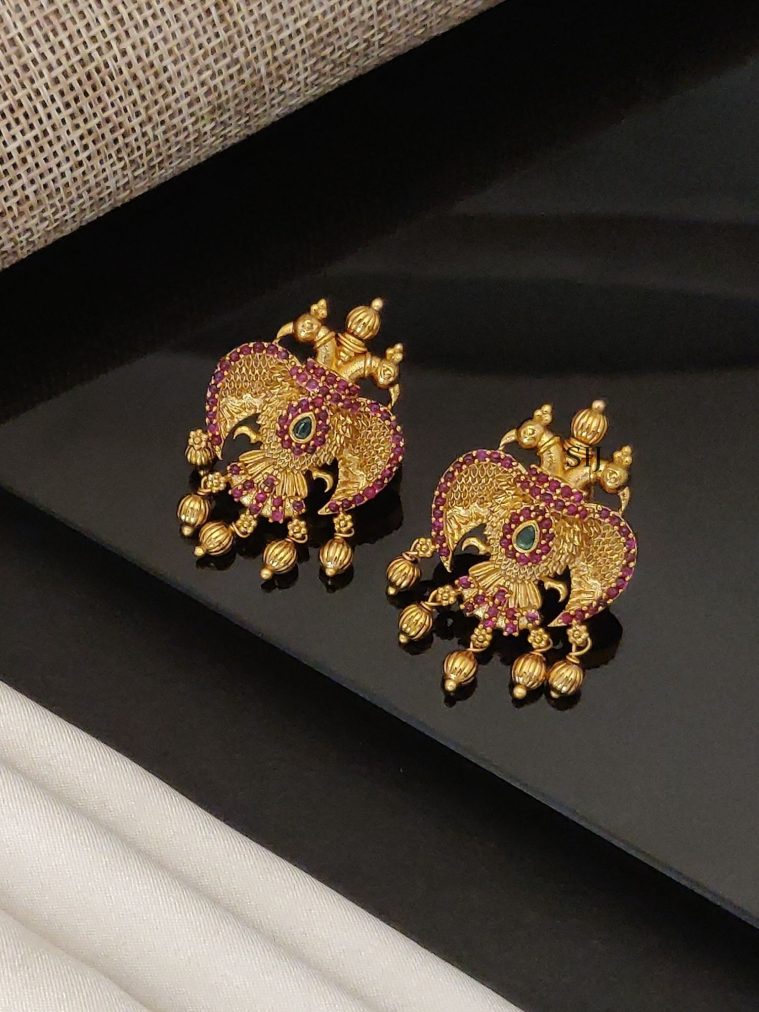 Peacock Antique Earrings ABDIE02223