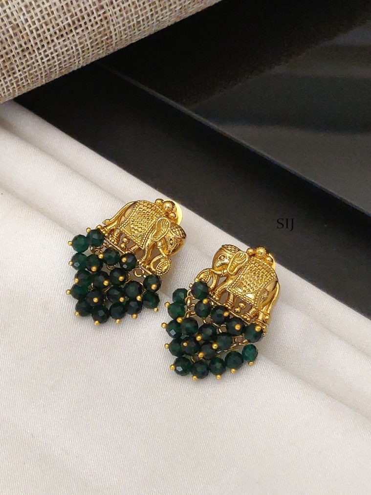 Elephant Beaded Earrings ABDIE02226