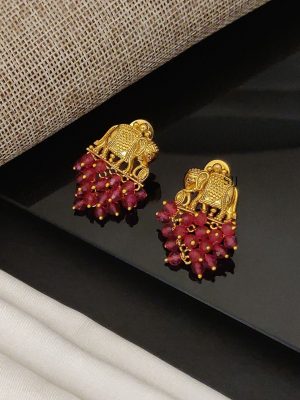 Elephant Beaded Earrings ABDIE02227