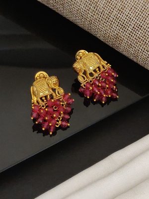 Elephant Beaded Earrings ABDIE02227