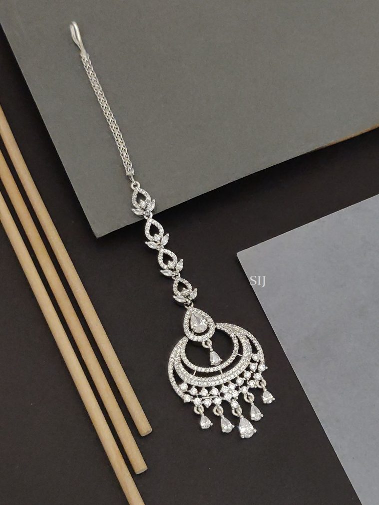 Silver Plated AD Tikka ABDITK02229