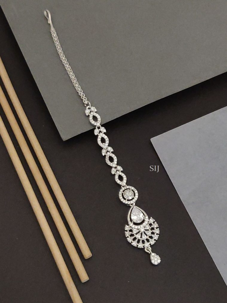 Silver Plated AD Tikka ABDITK02231