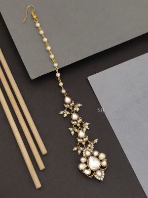 Polki Pearl Tikka ABDITK02233