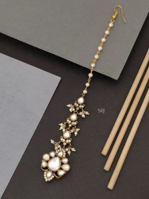 Polki Pearl Tikka ABDITK02233