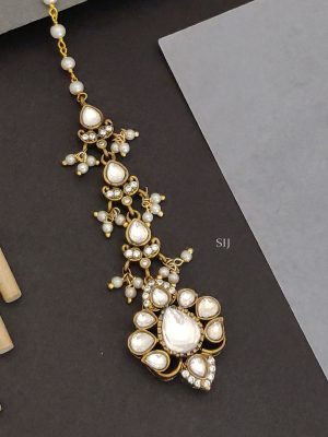 Polki Pearl Tikka ABDITK02233