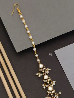 Polki Pearl Tikka ABDITK02233