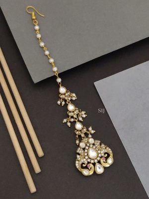 Polki Pearl Tikka ABDITK02234