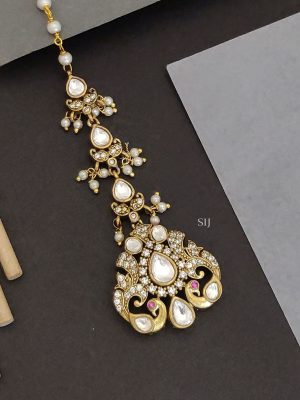 Polki Pearl Tikka ABDITK02234