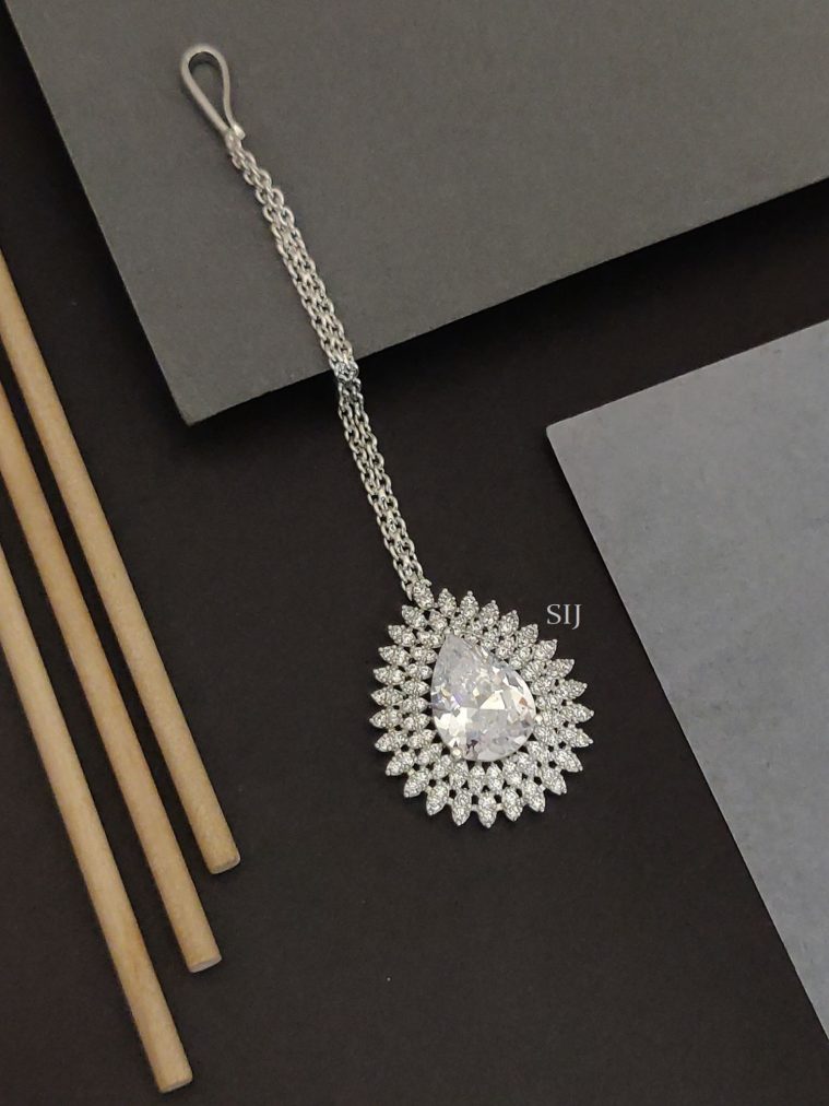 Silver Plated AD Tikka ABDITK02236
