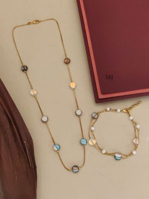 Antique Stone Chain With Bracelet ABDIPC02249