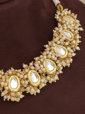 Pearl Polki Necklace ABDIN02253