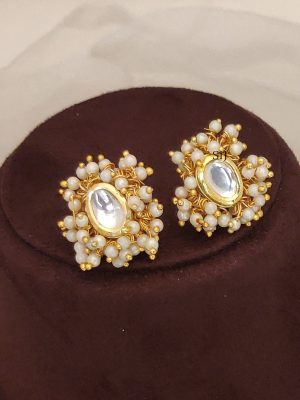 Pearl Polki Necklace ABDIN02253