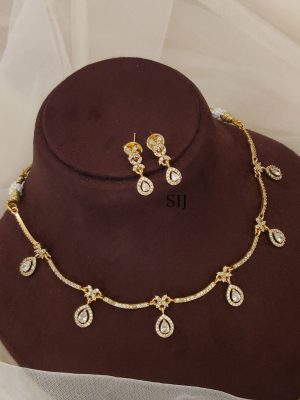 White Stone Necklace ABDIN02276