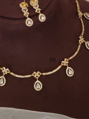 White Stone Necklace ABDIN02276