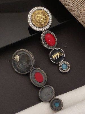 Silver Plated Sabyasachi Earrings ABDIE02291