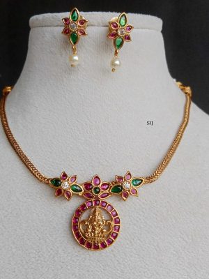Lakshmi Antique Attigai Necklace SPAIN02524