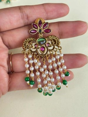Antique Kemp Pearl Drop Earrings SPAIE02527
