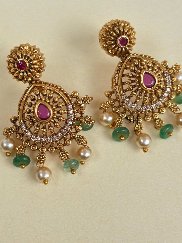 Antique Stone Earrings SPAIE02534