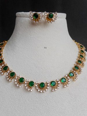 Emerald AD Stone Necklace SPAIN02549