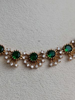 Emerald AD Stone Necklace SPAIN02549
