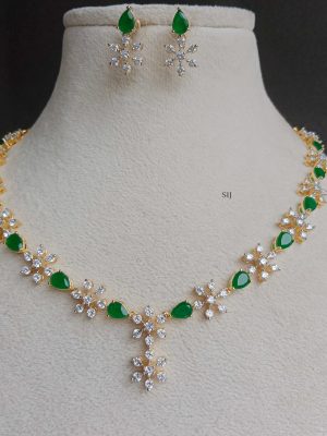 Emerald AD Stone Necklace SPAIN02551